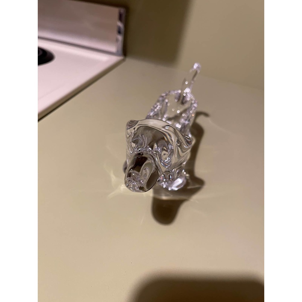 Vintage Art Lead Crystal Dachshund Dog Candy Dish - Picture 7 of 9